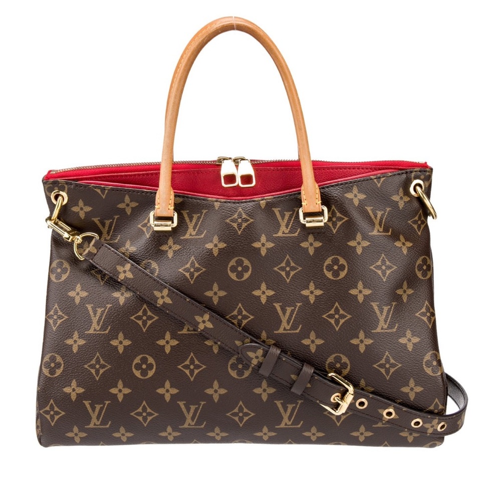 LOUIS VUITTON PALLAS MONOGRAM MM TOP HANDLE BAG